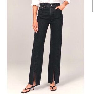 Abercrombie & Fitch Women's High Rise Black Jeans